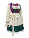 2PCS Purple & Green 1950s Oktoberfest Lace Dress with Apron