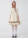 2PCS Multicolor 1950s Oktoberfest Puff Sleeves Dress