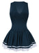 Blue 1950s V-Neck Sailor Cosplay Costumes