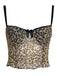 1980s Leopard Bow Crop Camisole