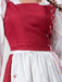 2PCS Red 1950s Oktoberfest Blouse & Skirt With Cherry Apron