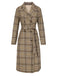 [Pre-Sale] Khaki 1940s Glen Check Belted Lapel Coat