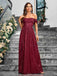 Wine Red 1920s Sequined Side Slit Maxi Dress