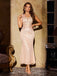 Beige 1920s Sleeveless Sequined Dress