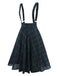 [Pre-Sale] Green 1950s Plaids Suspender Skirt