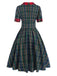 [Pre-Sale] Green 1950s Notched Scottish Plaid Dress