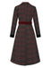 [Pre-Sale] Red 1930s Notched Collar Glen Check Coat