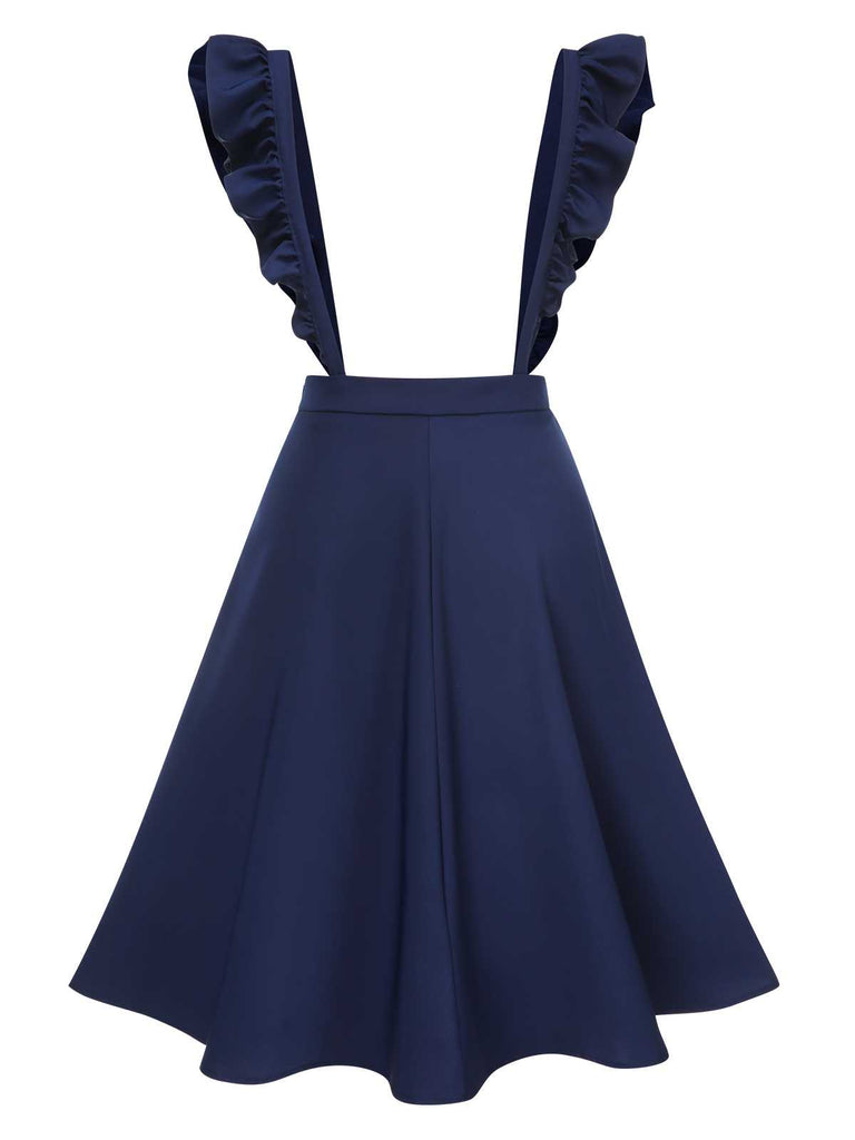 [Pre-Sale] Blue 1950s Ruffles Pinafore Skirt