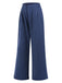 Blue 1940s Striped Wide-Leg Pants