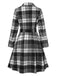 [Pre-Sale] 1950s Lapel Plaids Chain Belted Coat