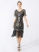 1920s Fringe Sequin Flapper Dress