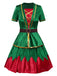 Green 1950s Christmas Tree Top & Skirt