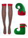 Green 1940s Christmas Elf Dress Set