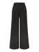 Black 1930s Pleated High Waist Wide Leg Pants