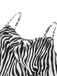 [Pre-Sale] 1930s Cowl Neck Strap Zebra Print Mermaid Dress