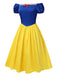 1950s Off-Shoulder Puff Sleeve Princess Bow Dress