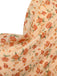 [Pre-Sale] [Plus Size] Apricot 1940s Ditsy Floral Shoulder Tie Dress