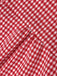 [Pre-Sale] Red 1940s Gingham Plaid Crop Blouse