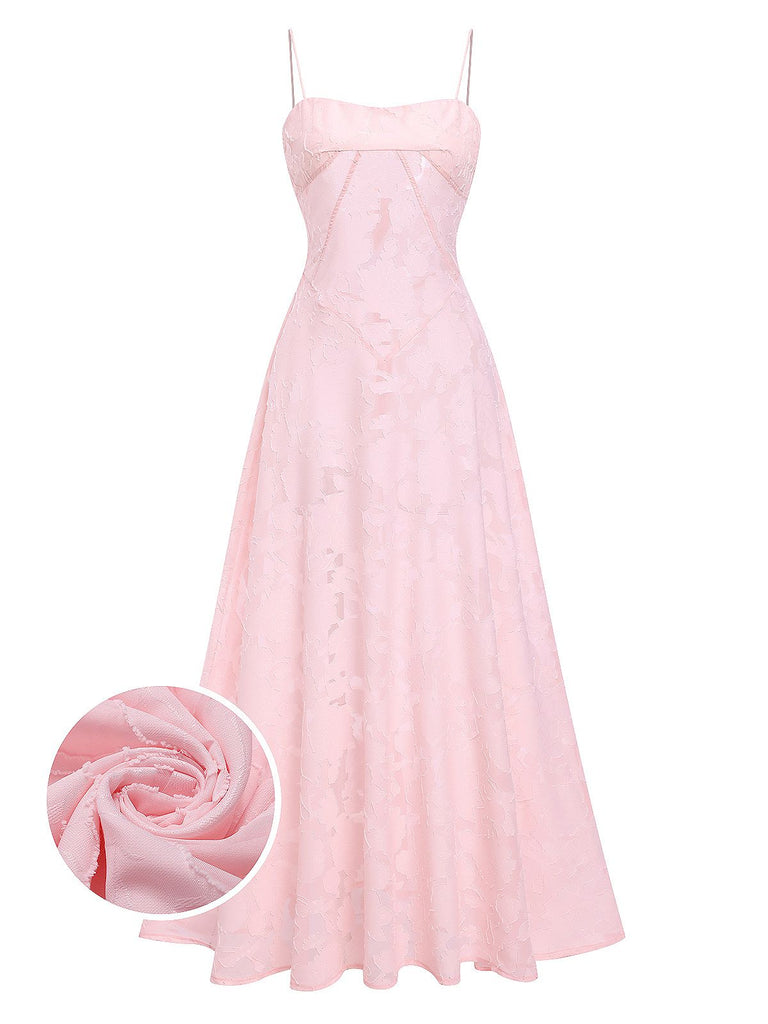 1930s Sexy Sheer Floral Maxi Dress