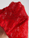 2PCS Red 1930s Velvet Lace Patchwork Top & Skirt