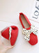 Retro Polka Dot Bow Soft Sole Shoes