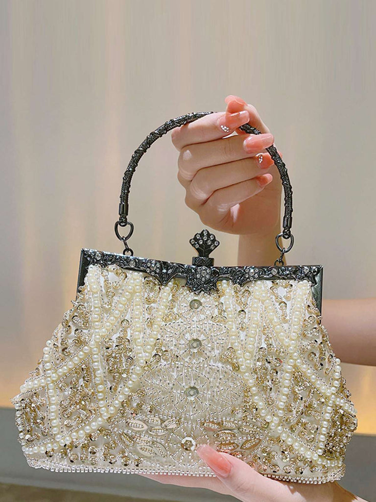 Vintage Glittler Sequin Beaded Handbag