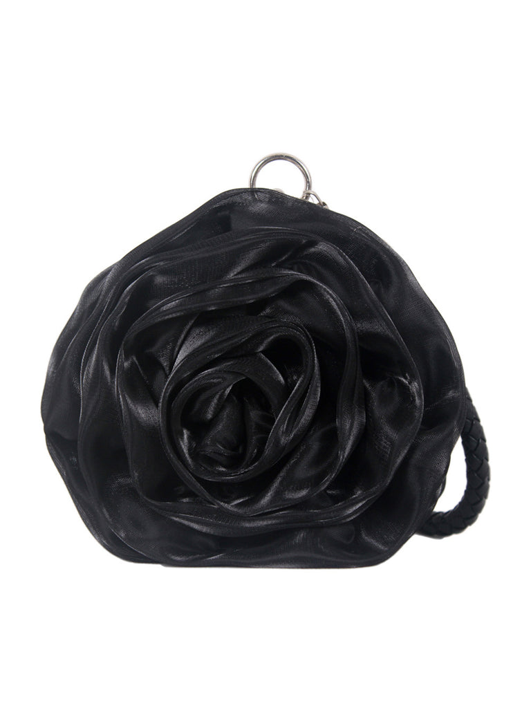 Silk 3D Flower Vintage Handbag