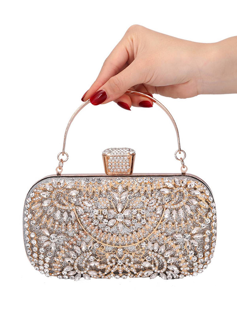 Vintage Rhinestone Evening Clutch Bag