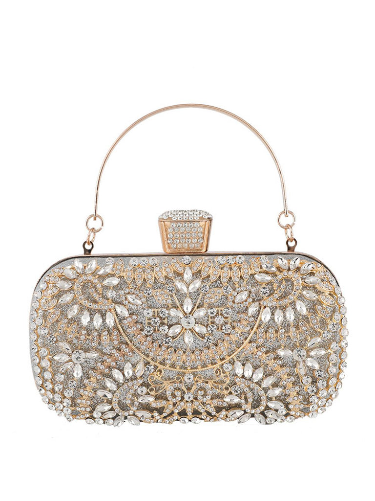 Vintage Rhinestone Evening Clutch Bag