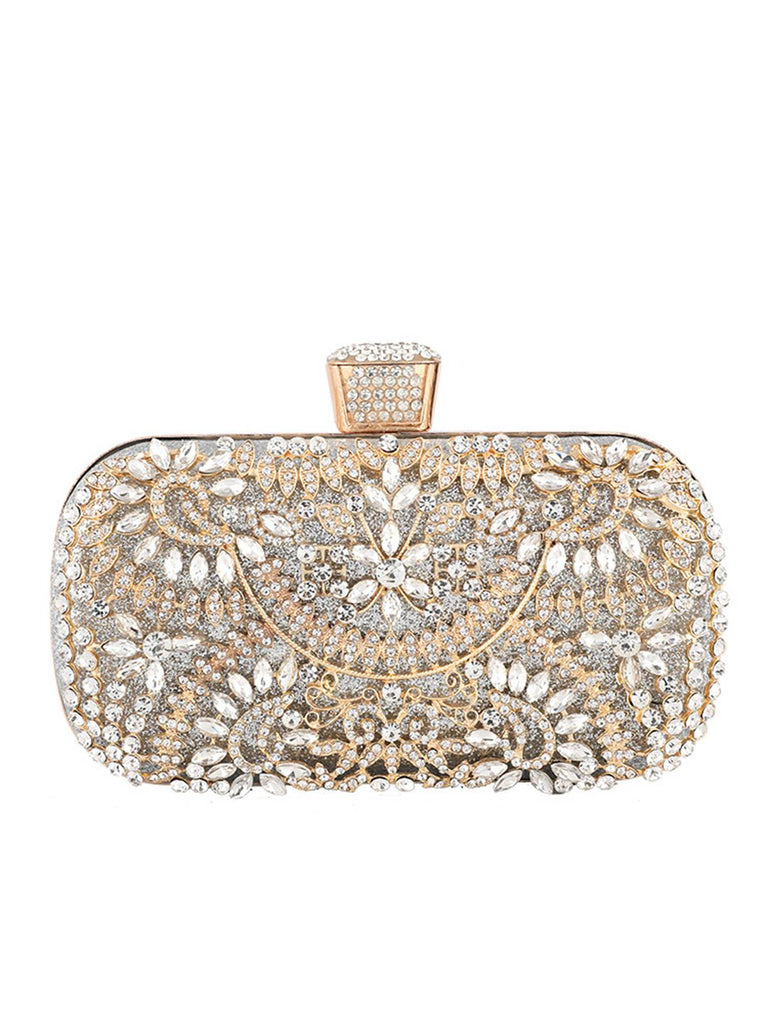 Vintage Rhinestone Evening Clutch Bag