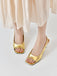 Vintage Kitten Open Toe Heel Sandals