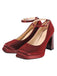 Retro Satin Block Heel Mary Jane Shoes