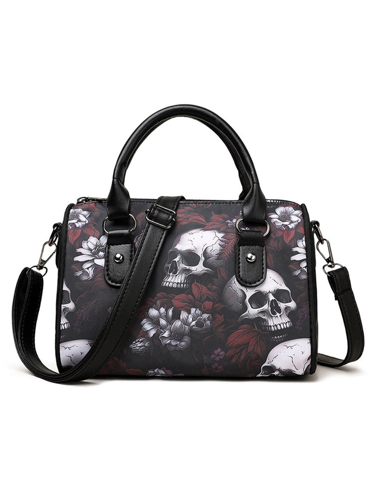 Vintage Floral Skulls Multipurpose Halloween Bag