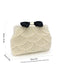 Pearl Beaded Bow Evening Clutch Bag