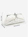 Vintage White Pleated Evening Clutch Bag