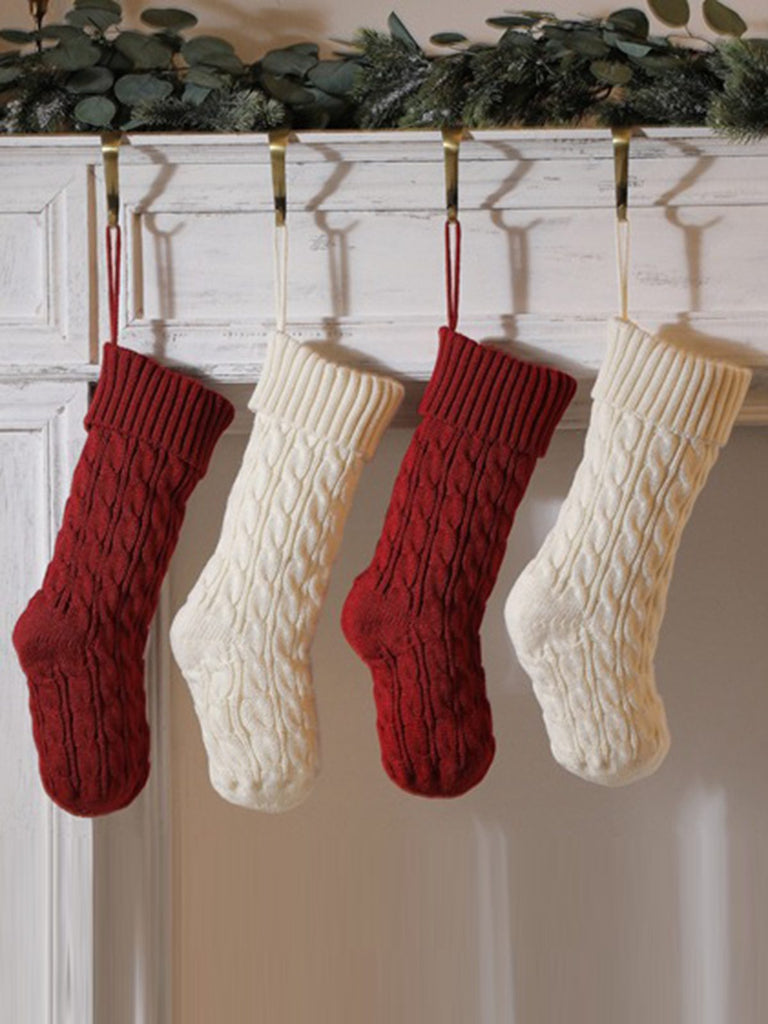 Christmas Stockings Knitted Gift Bag