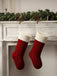 Christmas Decorations Cable Knitted Stockings Gift Bag