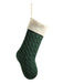 Christmas Decorations Cable Knitted Stockings Gift Bag