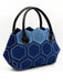 Blue Vintage Prismatic Embroidered Tote Bag