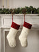 Christmas White Patchwork Stocking