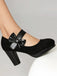 Vintage Mary Jane Bow Chunky Heel Shoes