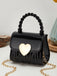 Patent Leather LOVE Handle Mini Handbag