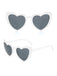 Vintage Curved Heart Frame Sunglasses