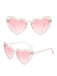 Vintage Curved Heart Frame Sunglasses