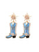 Pearl Star Cowboy Boot Earrings