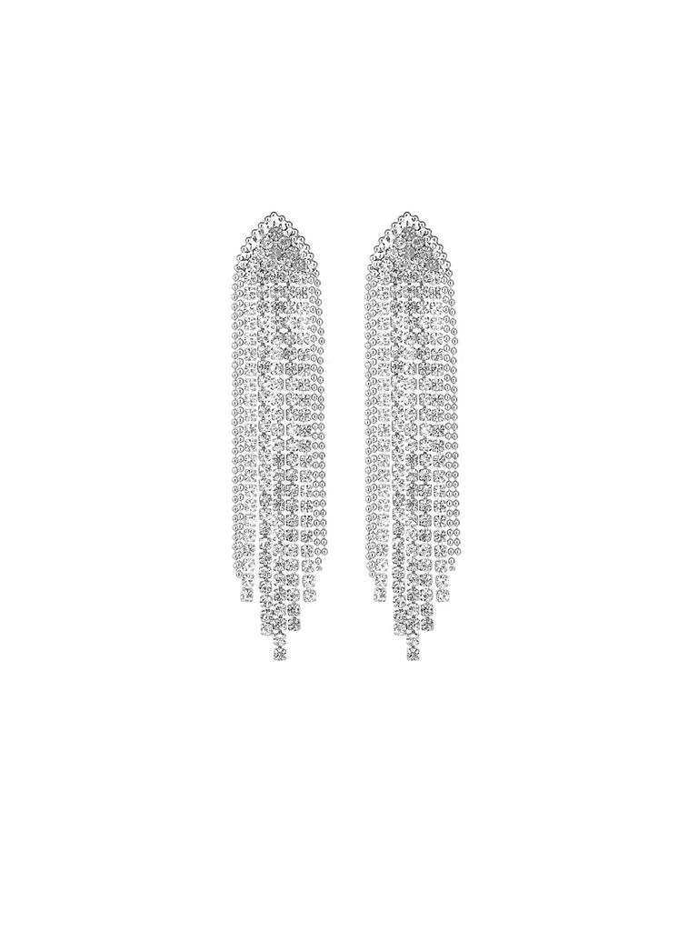 Retro Rhinestone Tassel Earring