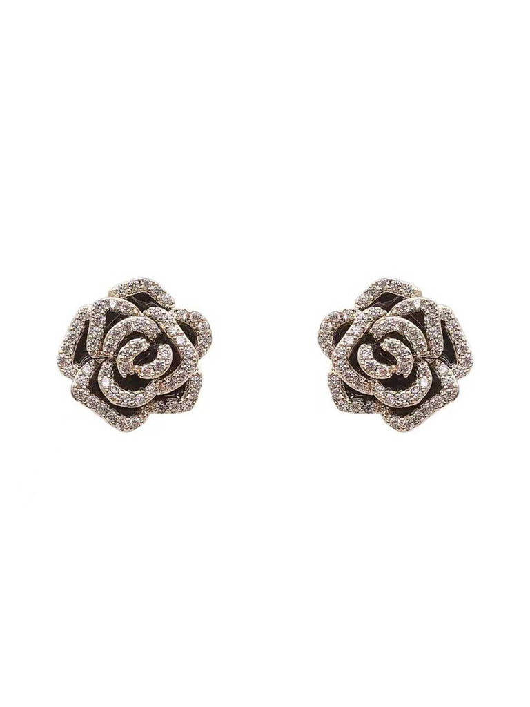 Vintage Diamond Floral Earring