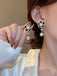 Retro Camellia Pearl Earrings