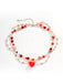 Strawberry & Heart Double Pearl Beads Necklace