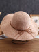 Vintage Bow Wide Brim Sun Hat